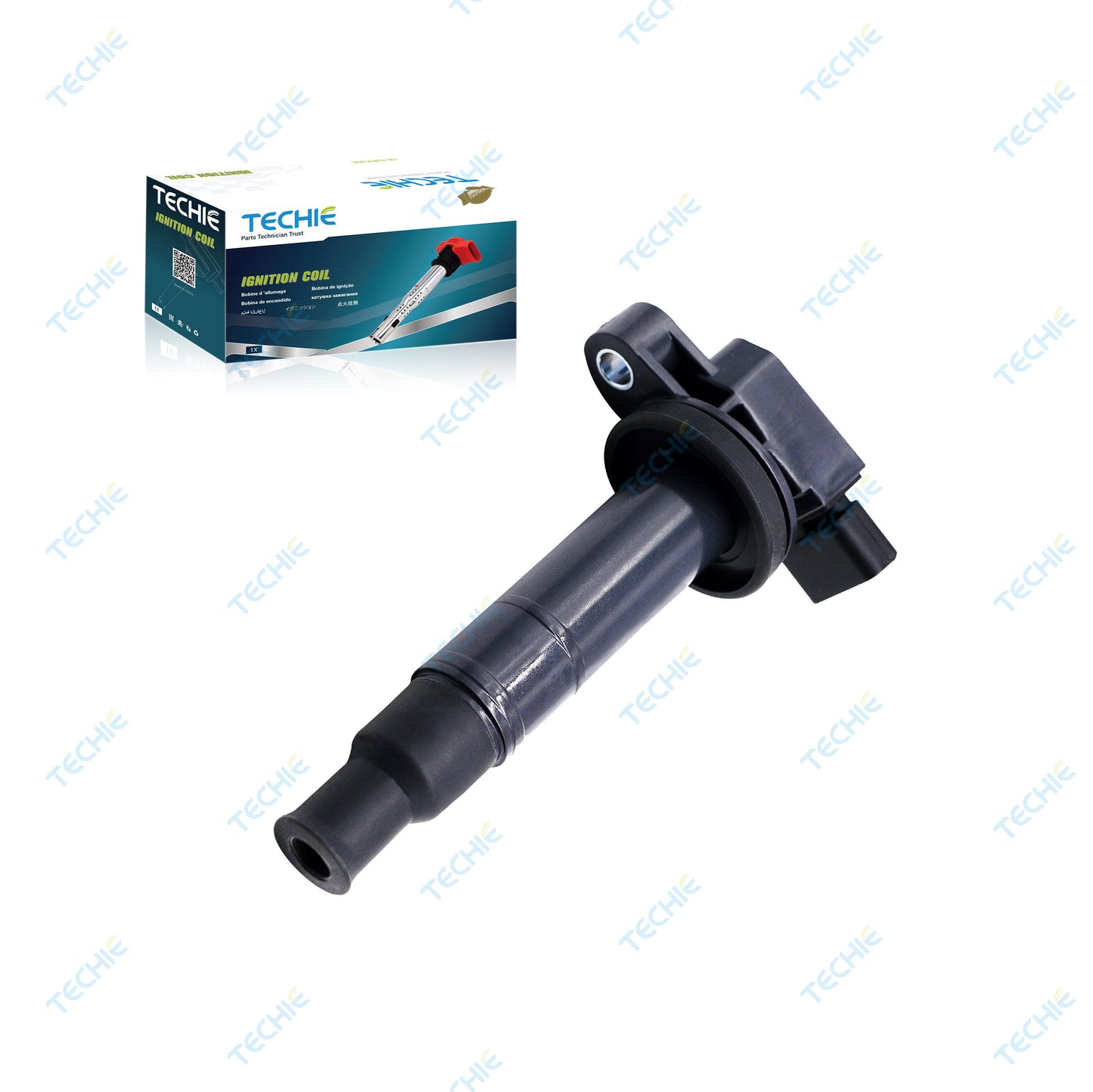 Techie TICS11033 ignition coil Replacement for OE 90919-02240 /90919-T2003 compatible with Toyota Echo/Prius/Yaris