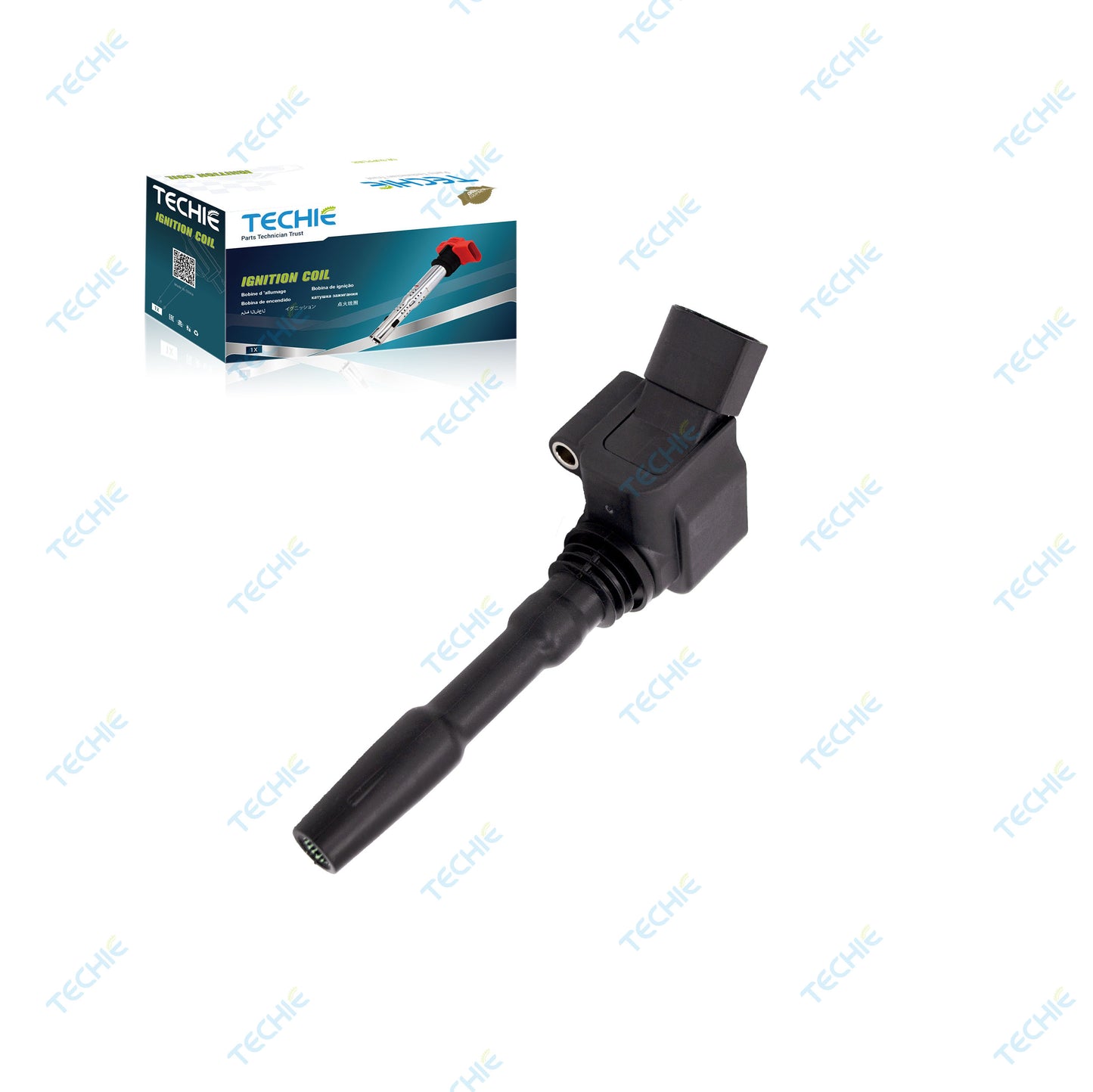 Techie TICS11124A Replacement ignition coil for 06H905110L compatible with Audi A3 Convertible