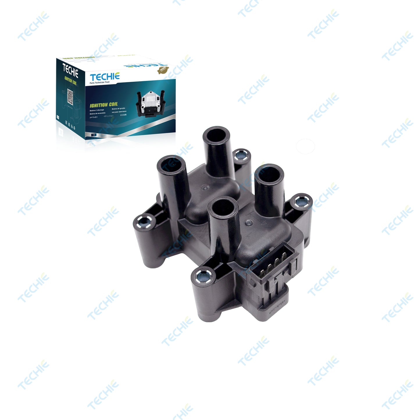 Techie TICS40078 Replacement ignition coil for A113705110EA compatible with Chery a1(s12) 1.3L