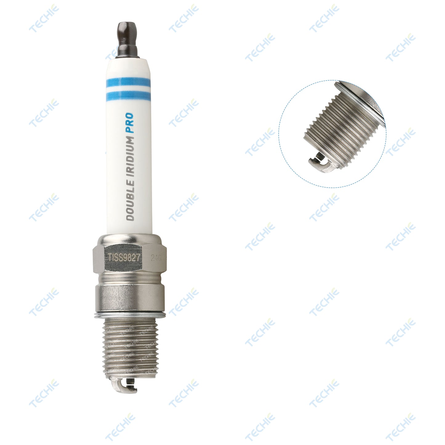 TECHIE Industrial spark plug TISS9827 replaces DENSO GL3-5 original for MWM TCG 2016, 2G agenitor, MAN engines and others