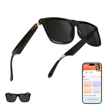 Techie AI Smart Glasses, Bluetooth 5.2, 4-hour battery life, polarized sunglasses, Bluetooth speaker, UV protection and waterproof for sports/outdoor use, touch operation, voice assistant.