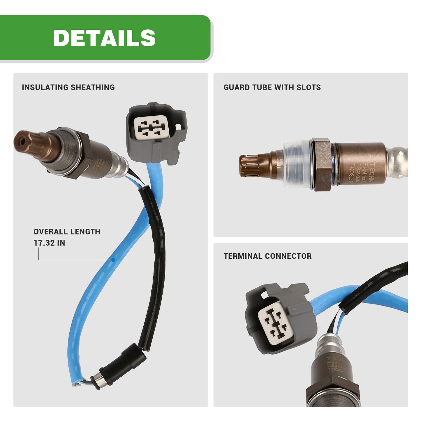 Techie 234-9040 Air Fuel Ratio Sensor,Oxygen O2 Sensor Upstream for Honda Accord DX/EX/EX-L/LX/SE with Engine L4 2.4L 2004 2003 2004 2005 2006 2007,Replacement for 36531-RAA-A01 36531-RAA-A02,1 Pcs