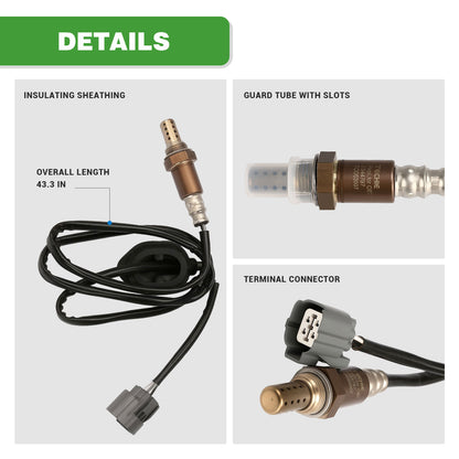 Techie 234-4797 Oxygen O2 Sensor Downstream for Acura TSX 2004-2004,for Honda Accord DX/EX/EX-L/LX/SE with Engine L4 2.4L 2004 2003 2004 2005 2006 2007,Replacement for 2344363, 36532RAAA01,1 Pcs