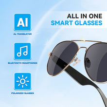 Techie AI Smart Glasses,Bluetooth Glasses for Men and Women,Polarized Sunglasses with AI Translation,Bluetooth Speaker,Wireless Headphone,Athletic/Outdoor UV Protection,Touch Control,Voice Assistant