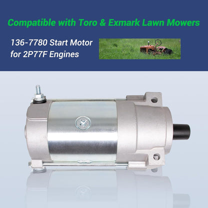 Techie Starter Motor Parts OEM Toro Starter (136-7880) Fits Titan & Timecutters with 22.5 & 24.5HP Toro Engine, 270360146-0002