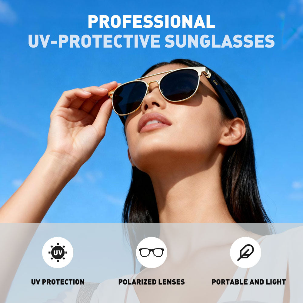 Techie AI Smart Glasses,Bluetooth Glasses for Men and Women,Polarized Sunglasses with AI Translation,Bluetooth Speaker,Wireless Headphone,Athletic/Outdoor UV Protection,Touch Control,Voice Assistant