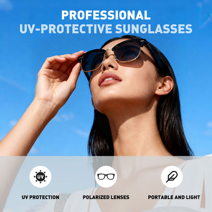 Techie AI Smart Glasses, 5.2 Bluetooth Glasses with 4-hour battery life, Polarized Sunglasses, Bluetooth Speaker, Wireless Headphones, Athletic/Outdoor UV Protection, Touch Control, Voice Assistant