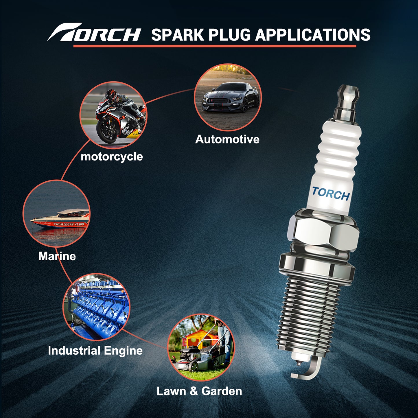 TORCH LD6RIU-11 Iridium Spark Plug for Nissan Renault