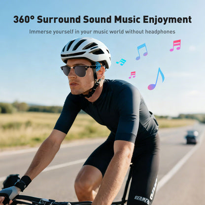 Techie AI Smart Glasses, 5.2 Bluetooth Glasses with 4-hour battery life, Polarized Sunglasses, Bluetooth Speaker, Wireless Headphones, Athletic/Outdoor UV Protection, Touch Control, Voice Assistant