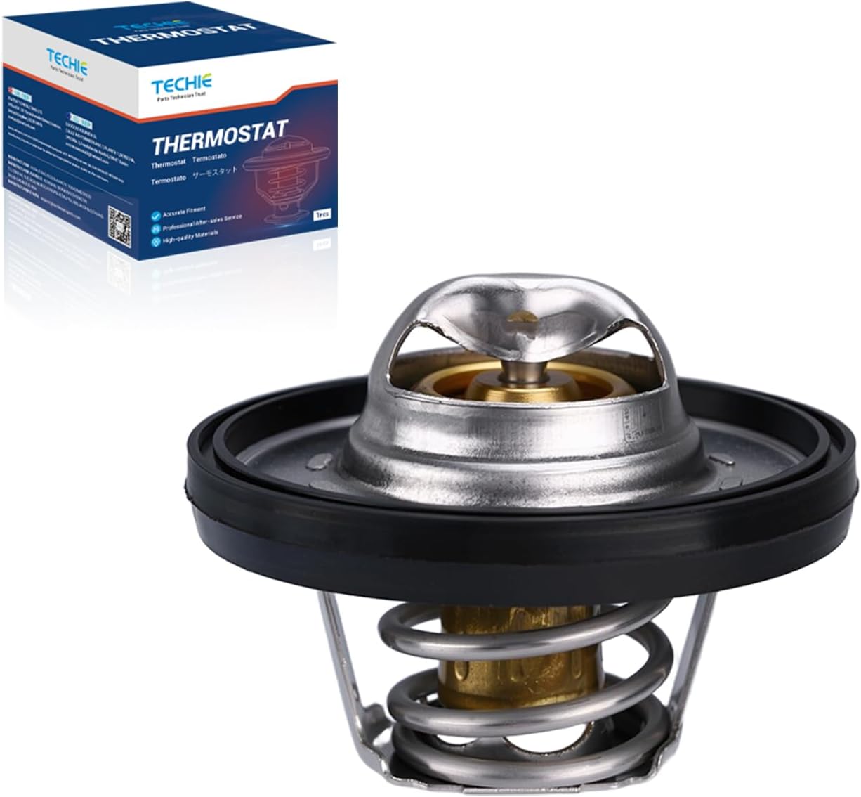 Techie Engine Thermostat 7420-195 Compatible with Jeep Commander,Grand Cherokee 3.7L,Coolant Thermostat For Ram 1500 2011-2013,Dodge Durango 2000-2009,for Chrysle Aspen 4.7L 2007-2009,195°F