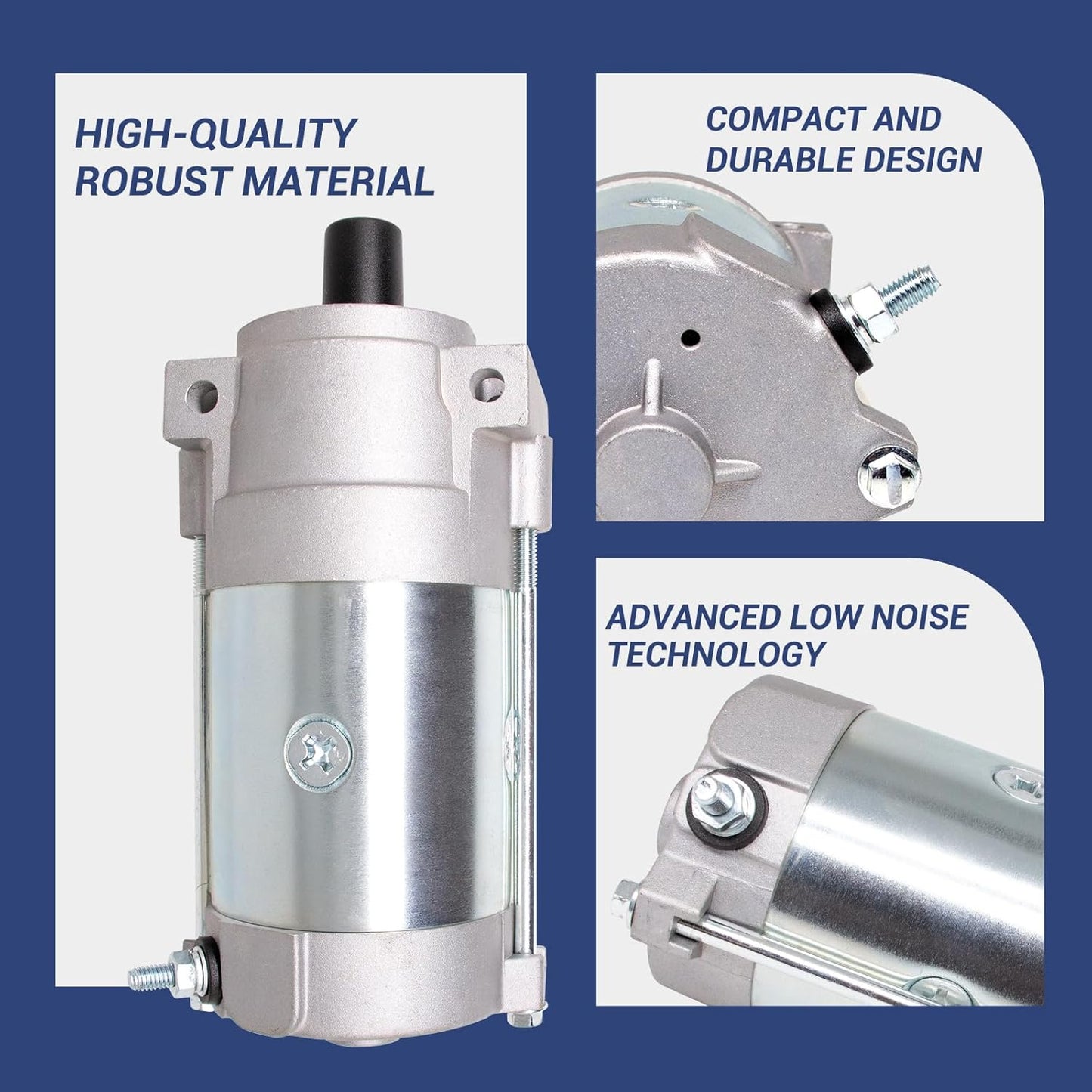 Techie Starter Motor Parts OEM Toro Starter (136-7880) Fits Titan & Timecutters with 22.5 & 24.5HP Toro Engine, 270360146-0002