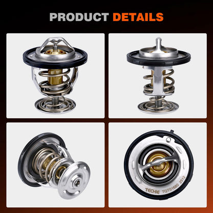 Techie Engine Thermostat 34198 89018168 Compatible with Buick Rainier 2007,for Chevrolet Express 1500/2500/3500/4500 Silverado Suburban Tahoe Trailblazer,for GMC Canyon Envoy Savana Sierra Yukon