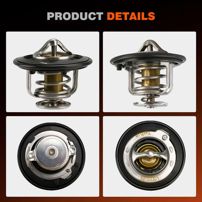 Techie Engine Thermostat 19301-PAA-306 Compatible with 1990-2017 Honda Civic/Accord/CR-V/Odyssey/Prelude/CRZ/HR-V for Acura CL/Integra/Legend/EL Replacement for 19301-PLC-315,19301-RNA-315