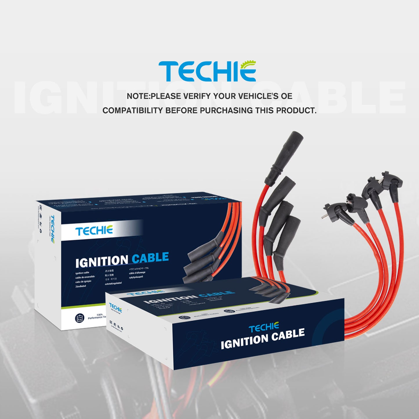 6pcs Techie Spark Plug Wires Set  224500W025 Fit for Nissan Frontier Pathfinder Xterra 3.3L V6 ,for Infiniti QX4 3.3L V6,Replacement for 224404S127 224404S125