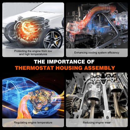 Techie Engine Thermostat 7420-195 Compatible with Jeep Commander,Grand Cherokee 3.7L,Coolant Thermostat For Ram 1500 2011-2013,Dodge Durango 2000-2009,for Chrysle Aspen 4.7L 2007-2009,195°F