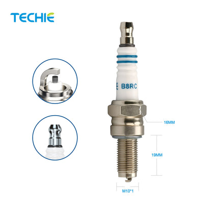 TECHIE T-B8RC Spark Plug Replace for NGK 1275/CR8E for Yamaha YFZ450 KFX400,for DENSO U24ESR-N Spark Plug,for CHAMPION RG59,for Autolite 4302