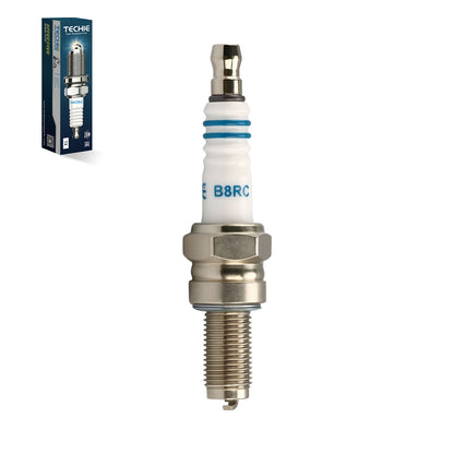 TECHIE T-B8RC Spark Plug Replace for NGK 1275/CR8E for Yamaha YFZ450 KFX400,for DENSO U24ESR-N Spark Plug,for CHAMPION RG59,for Autolite 4302