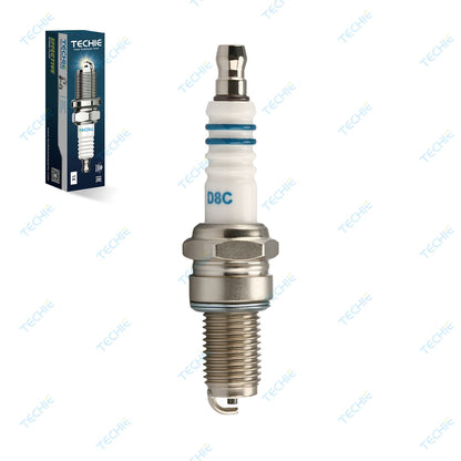 TECHIE T-D8C Spark Plug Replace for NGK 2120 D8EA Spark Plug,for Denso X24ES-U,for Champion A6/4099,for Bosch X4CS,for Autolite 2755 3954 4132,for ACDelco S121XL,for John Deere TY26724,OEM