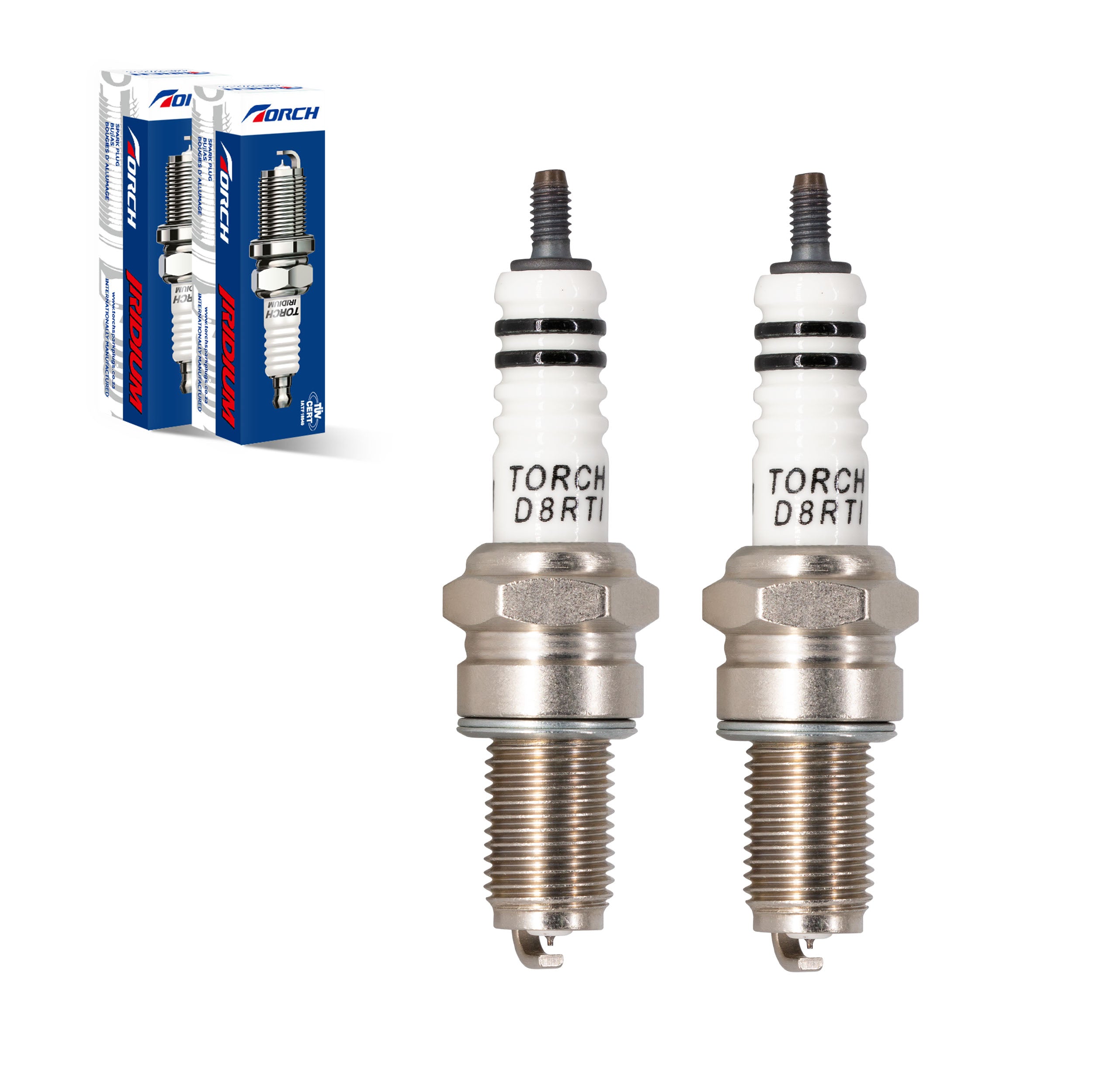 TORCH D8RTI Iridium Spark Plug Replace for NGK DR8EA D8EA DR8EIX