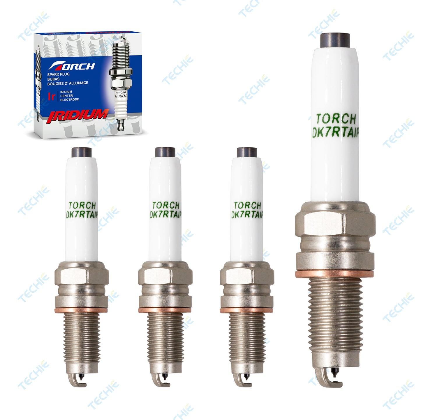 TORCH DK7RTAIP Iridium Spark Plug Replace for NGK PKER7A8EGS