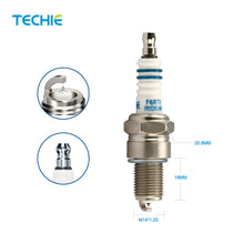 4pcs TECHIE T-F6RTI Iridium Spark Plug Replace for NGK 3484/BPR6EIX BPR6EGP, BOSCH WR7DS, CHAMPION RN10GY RN8WYP, DENSO W20EP-GU W20EP-ZU,OEM
