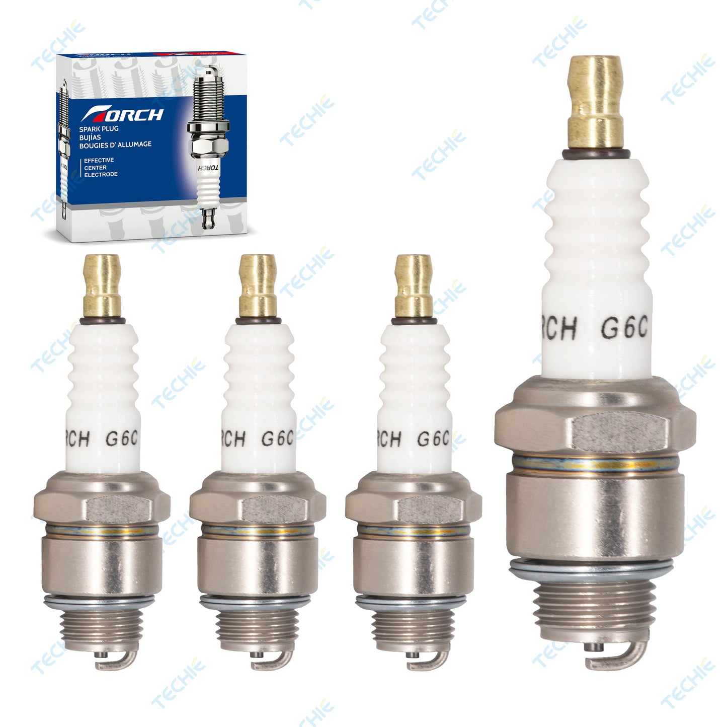 TORCH G6C Ceramic Spark Plug Replace for NGK 3510 B6S