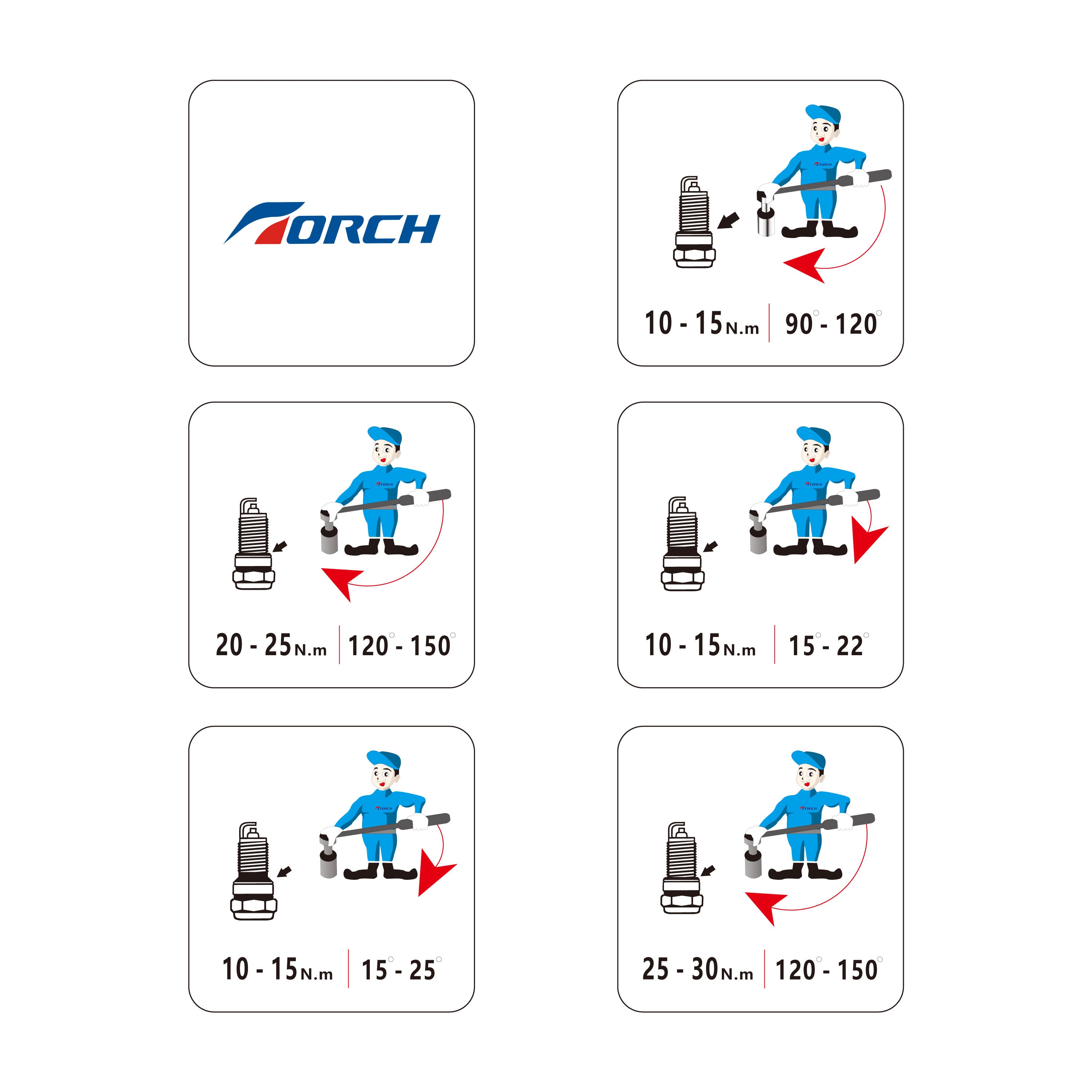 TORCH A5RTC Standard Nickel Spark Plug