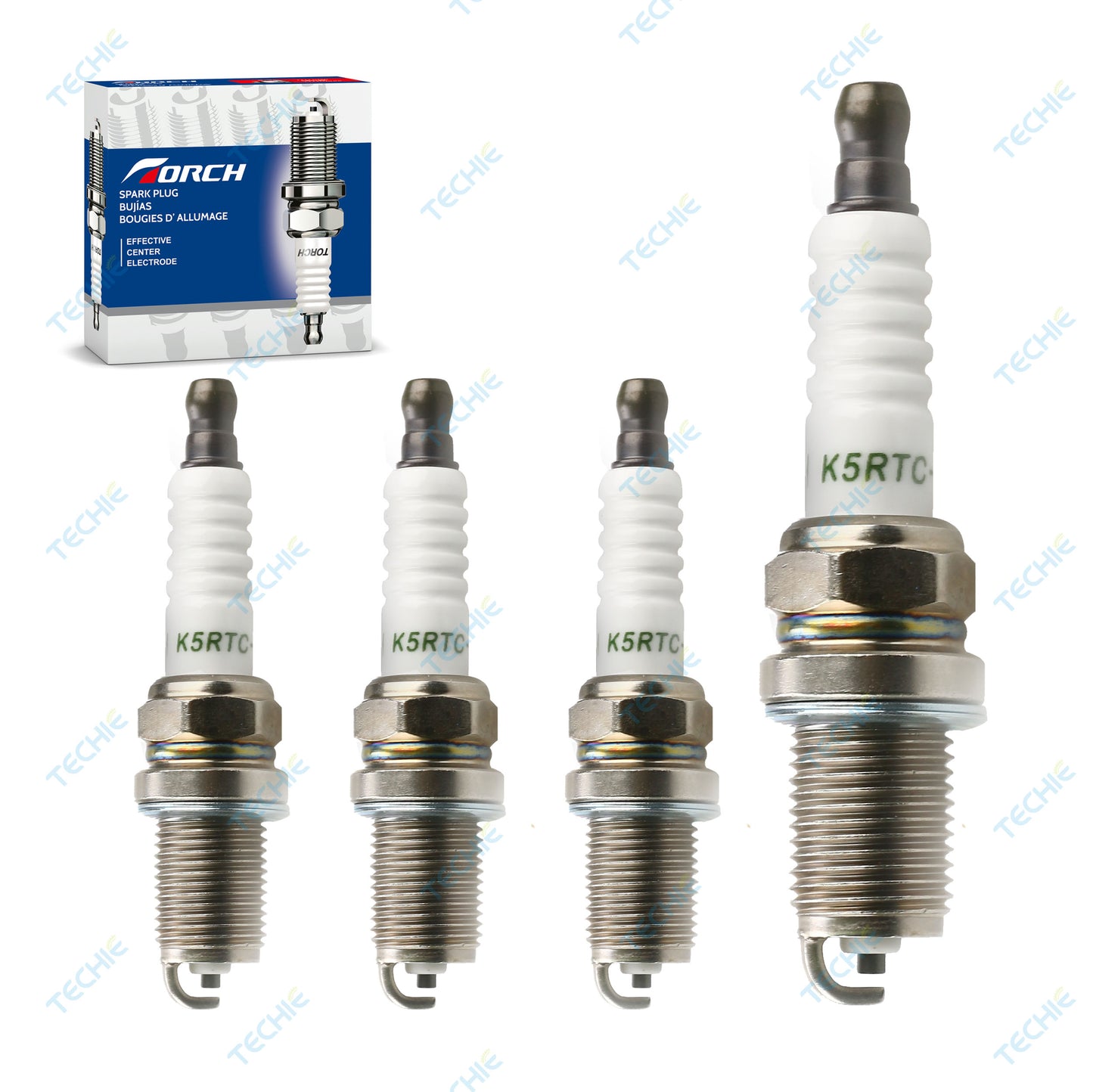 TORCH K5RTC-11 	Copper Spark Plug Replace for NGK 2382 BKR5ES-11