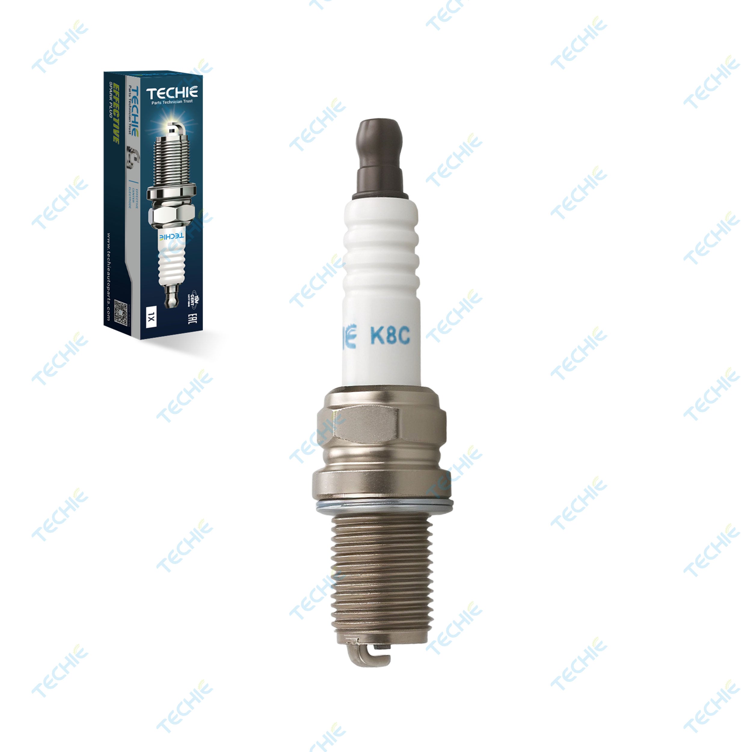 TECHIE K8C Racing Spark Plugs Replacement for NGK 4554 R5671A-8