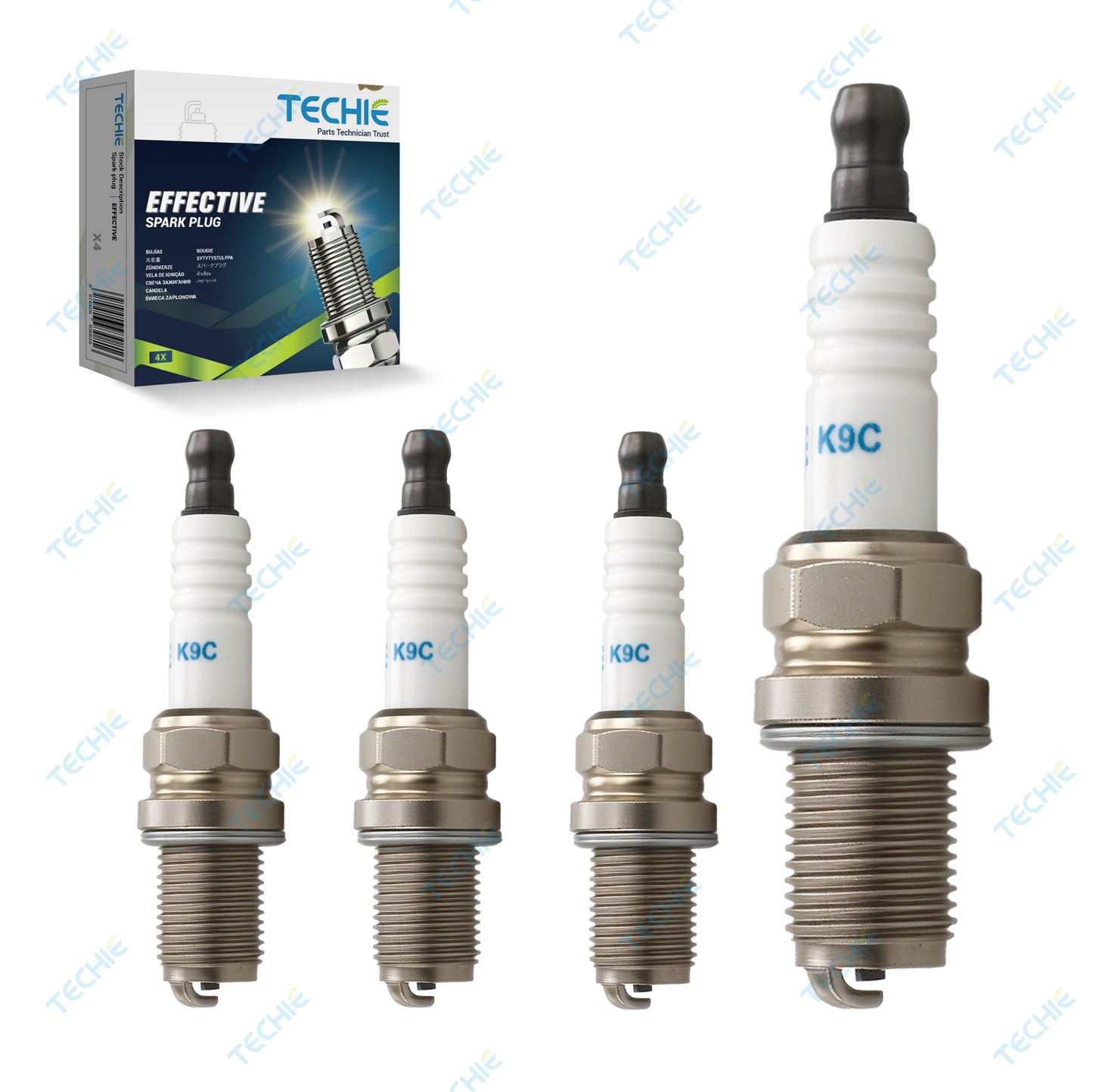 TECHIE K9C Racing spark plug Replace for NGK R5671A-9 5238