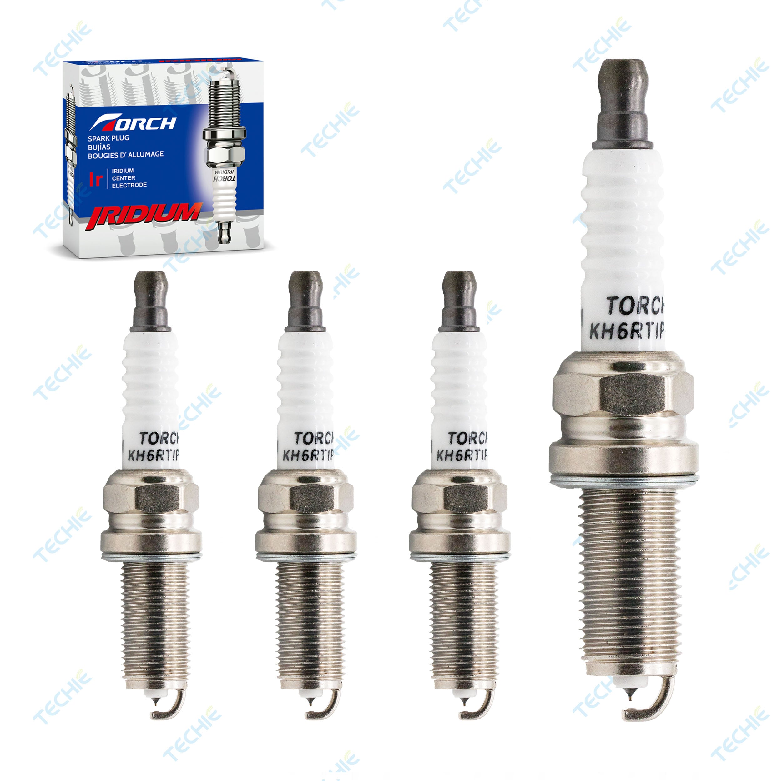 TORCH KH6RTIP-11 Iridium Spark Plug Replace for NGK ILFR6J-11K