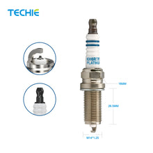 6pcs TECHIE T-KH6RTP2 Spark Plug Replace for NGK LFR6CGP Fit for Toyota 4Runner/Avalon/Camry XL XLE LE SE V6 4.0L 3.5 L 2003-2018,fit for Honda Civic Hybrid,for Dodge Challenger/Charger/Durango V8 6.2L