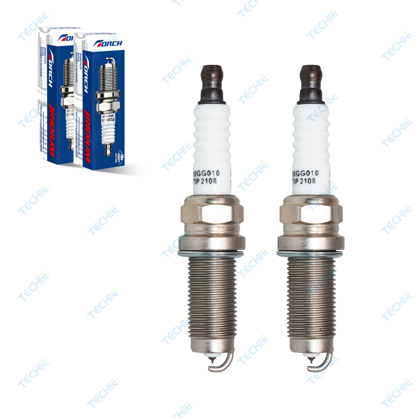 TORCH KL6RTIP Iridium Platinum Spark Plug, Replace for NGK 3656 LZFR6AI, Bosch 0242236655, Champion 10WYPB4, Denso IKH20, OEM