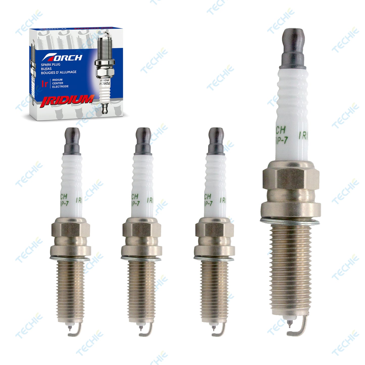 TORCH LD7RTIP-7 Iridium Spark Plug Replace for NGK 91121  ILKAR7J7G
