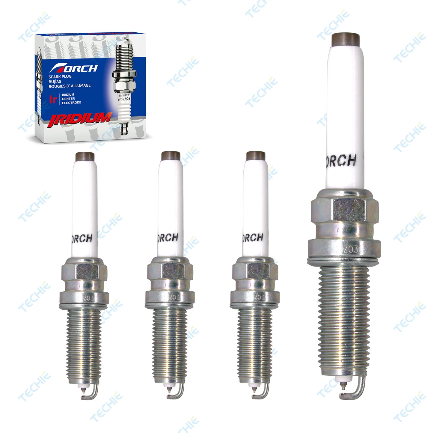 TORCH LD8RTAIP Iridium Spark Plug  Replace for Champion REA6MC