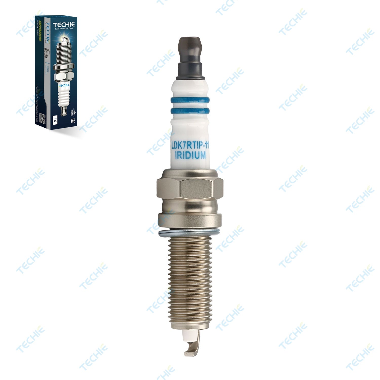 TECHIE T-LDK7RTIP-11 Iridium Platinum Spark Plug Replace for NGK 9723 ...