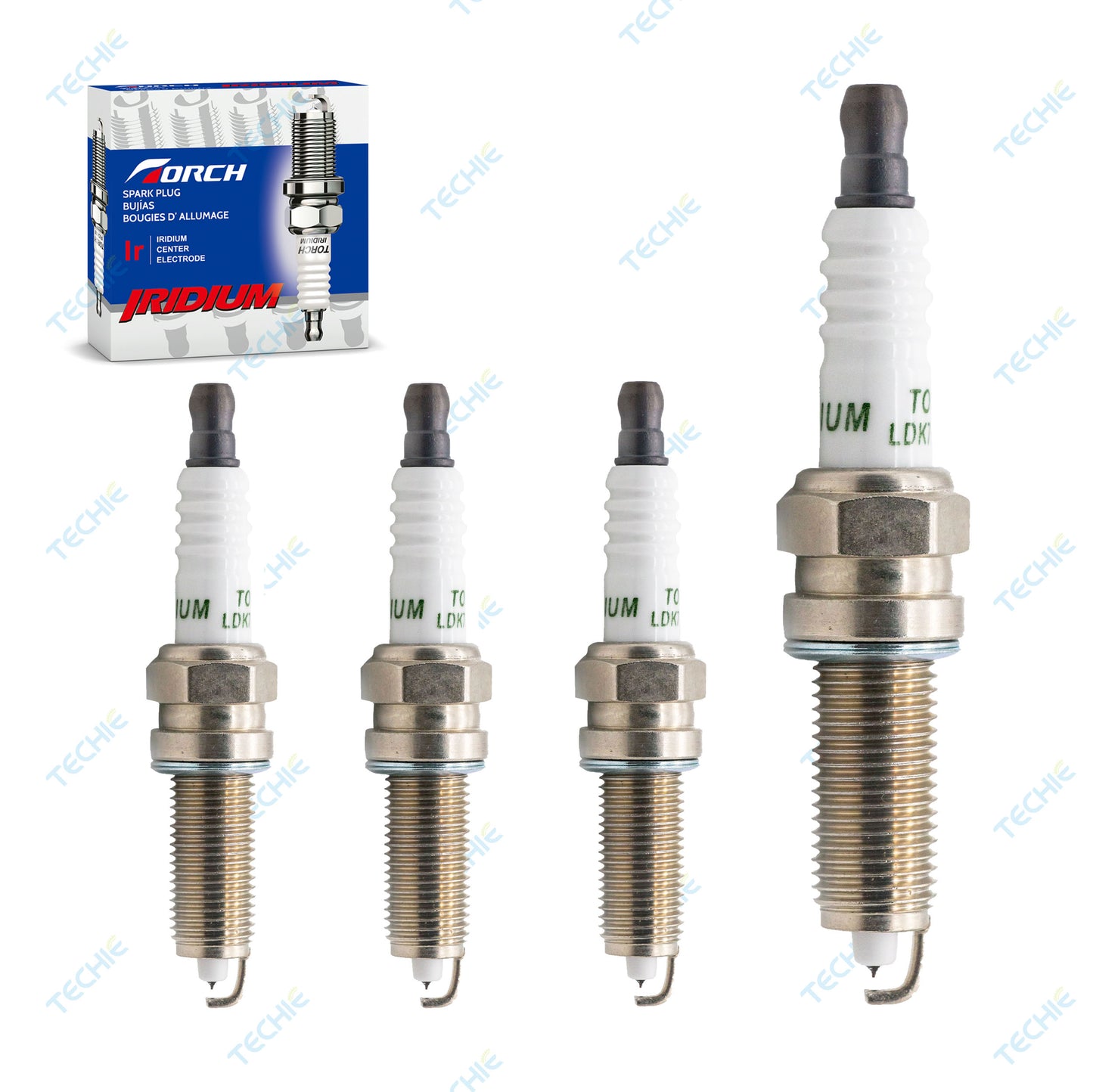 TORCH LDK7RTIP-11 Iridium Spark Plug Replace for NGK SILZKR7B11