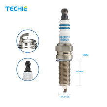 4pcs TECHIE T-LDK7RTIP-11 Iridium Platinum Spark Plug Replace for NGK 9723 SILZKR7B11,for HYUNDAI Elantra Tucson Azera SANTA FE/Kia Sorento Forte Sedona Rondo Soul Cadenza,Honda Civic Insigth,ACURA ILX