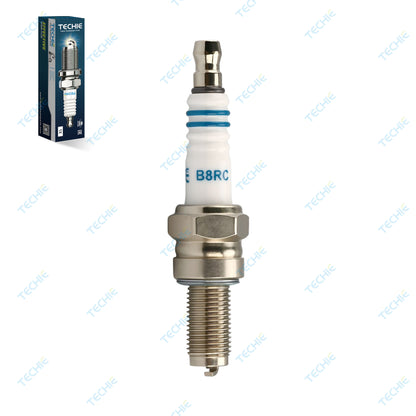 TECHIE T-B8RC Spark Plug Replace for NGK 1275/CR8E for Yamaha YFZ450 KFX400,for DENSO U24ESR-N Spark Plug,for CHAMPION RG59,for Autolite 4302