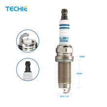 TECHIE T-KL6RTI Iridium Spark Plug Replace for NGK LZFR6AI/3656 Bosch 0242240698 9745,Champion REC10PYPB4/7579,Denso IKH20TT/4704 Mitsu bishi MN158596, Fit for Mitsu bishi Eclipse 2006-2012