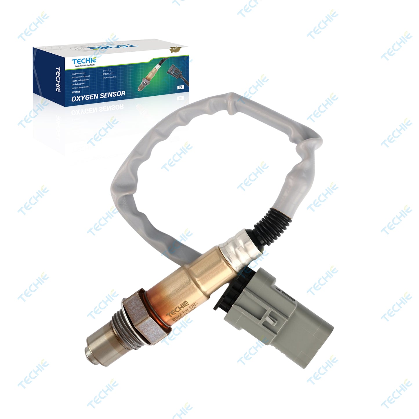 TECHIE O2 Oxygen Sensor 12701634 Fit for Buick Encore 1.4L 2017-2019,Chevy Trax Cruze Spark 1.4L Volt Equinox Malibu 1.5L, GMC Terrain 1.5L Replace 2348051 21580 12663317