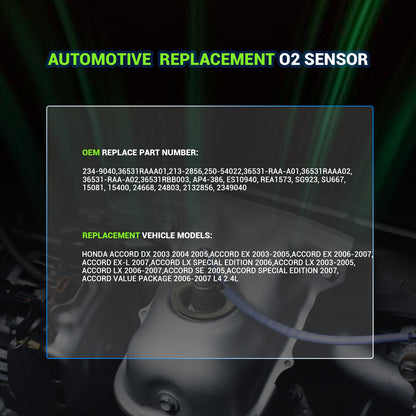 Techie 234-9040 Air Fuel Ratio Sensor,Oxygen O2 Sensor Upstream for Honda Accord DX/EX/EX-L/LX/SE with Engine L4 2.4L 2004 2003 2004 2005 2006 2007,Replacement for 36531-RAA-A01 36531-RAA-A02,1 Pcs