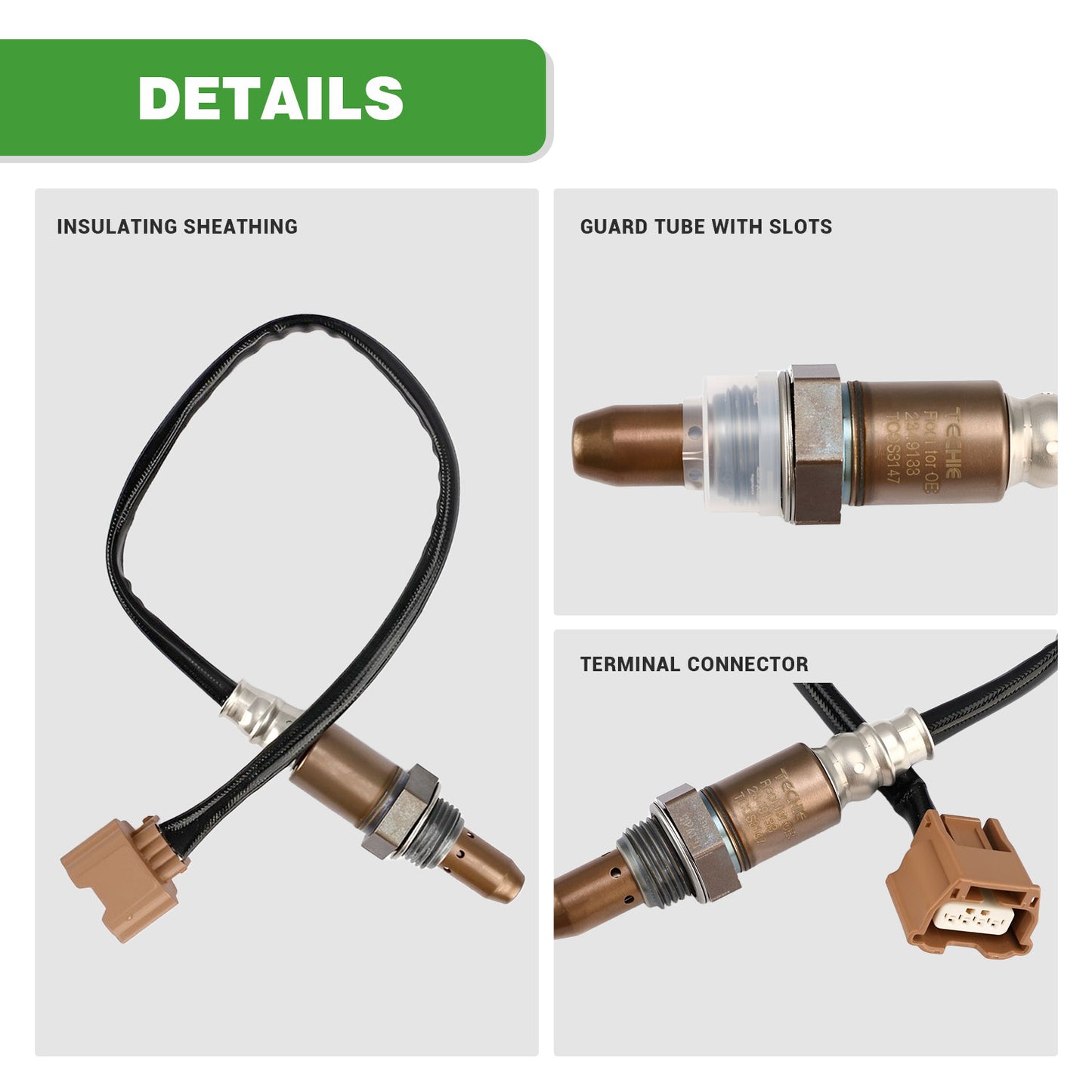 TECHIE O2 Oxygen Sensor 234-9133 Upstream Oxygen Sensor fit for 2013-2015 Nissan Altima S SL SR SV 2.5L, 22693-3TA0A 211500-7600 22693-3TA0B