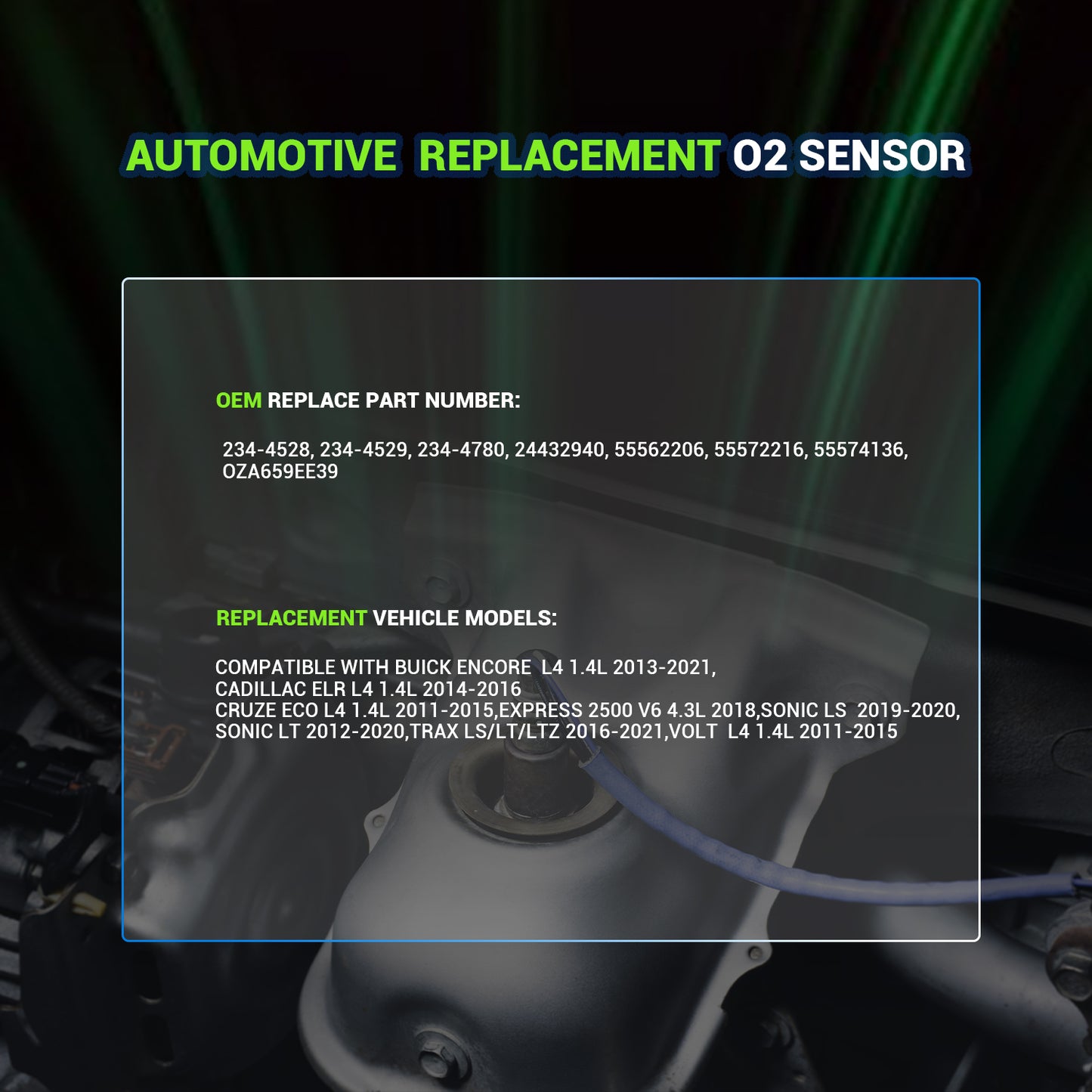 Techie 234-4529 Air Fuel Ratio Sensor,Oxygen O2 Sensor Upstream Compatible with Chevrolet Cruze 1.4L 2011-2015, Trax Express 2500 Volt Sonic 2012-2021, Buick Encore 2013-2021,ELR 2014-2016