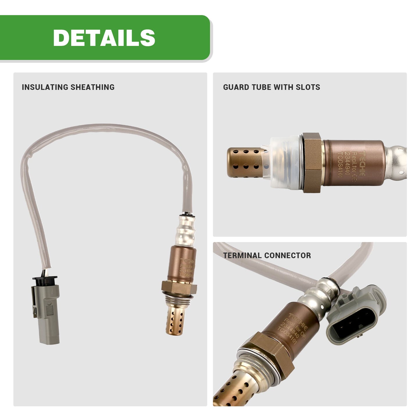TECHIE Oxygen O2 Sensor 234-4940 Upstream O2 Sensor fit for Chevy Silverado,Suburban,Tahoe 2014-2018,for GMC Sierra Yukon,Savana 1500 2014-2018,for Cadillac Escalade 2015-2016