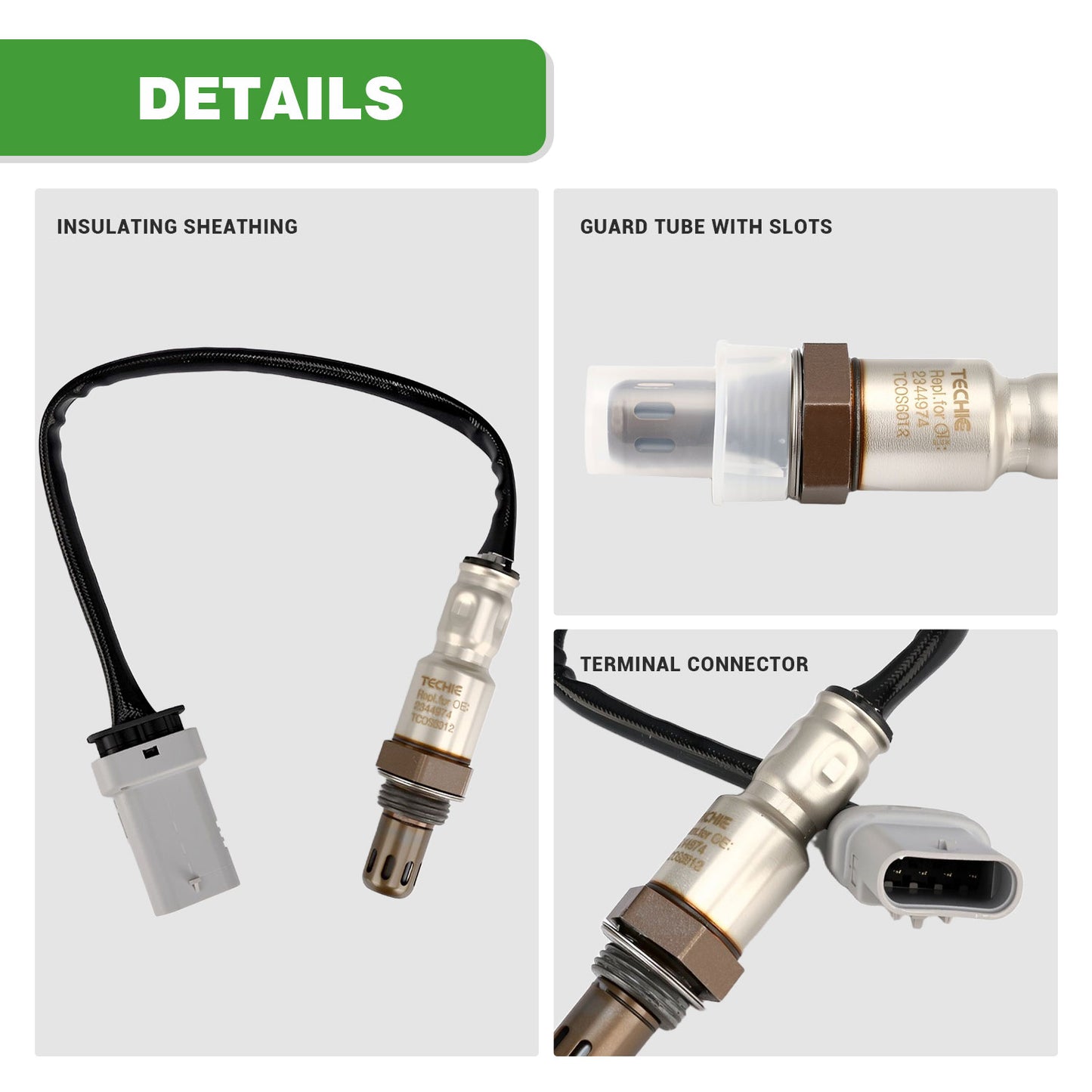 TECHIE Oxygen O2 Sensor 234-4974 Downstream O2 Sensor fit for Chevy Silverado,Suburban,Tahoe 2014-2018,for GMC Sierra Yukon,Savana 1500 2014-2018,for Cadillac Escalade 2015-2016