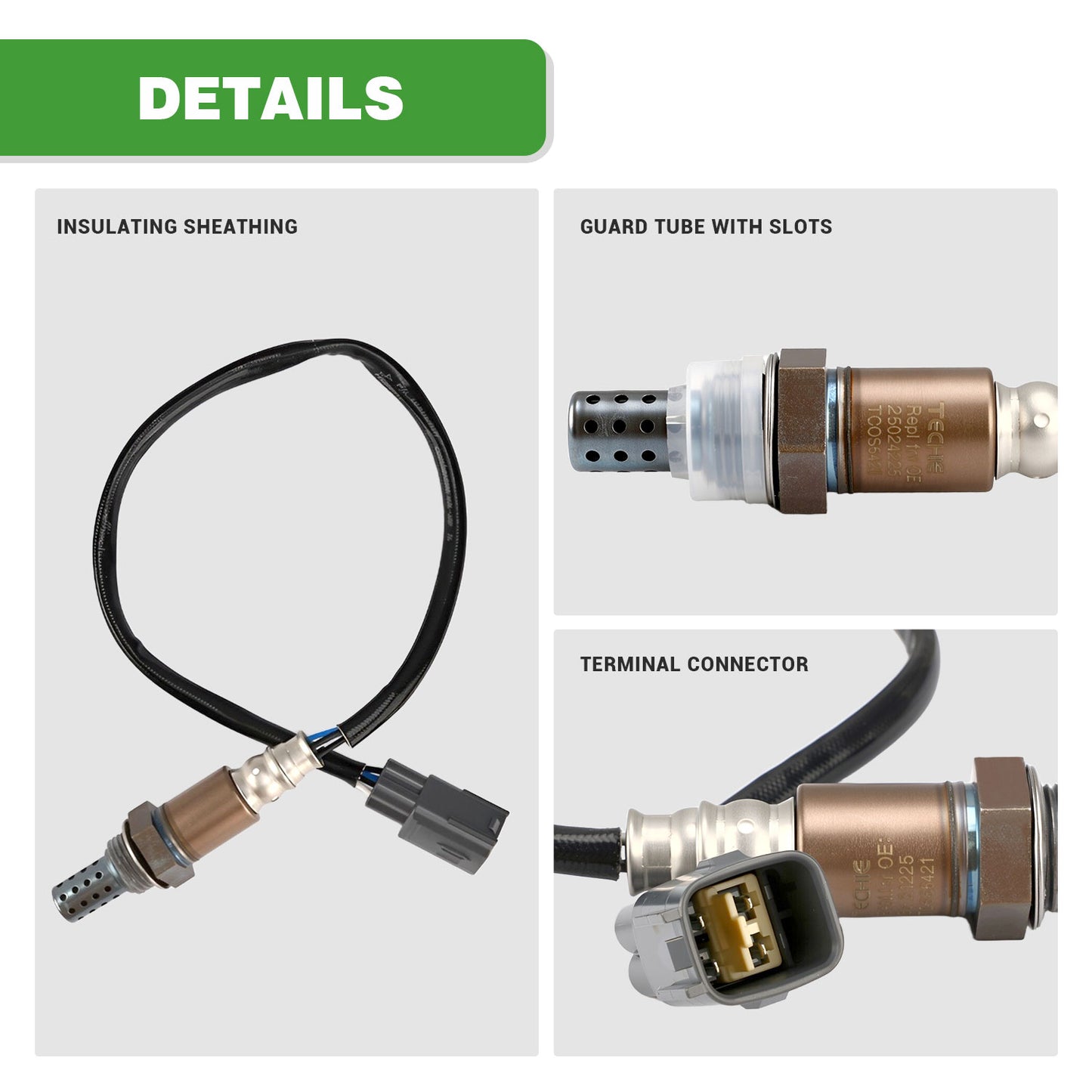 TECHIE O2 Oxygen Sensor 250-24225 Downstream Compatible with Toyota Lexus,Avalon ES350 2006-2014,Solara 2004-2008,Camry 2002-2014,3.0L 3.3L 3.5L,Replace for 25024225, 250-24360