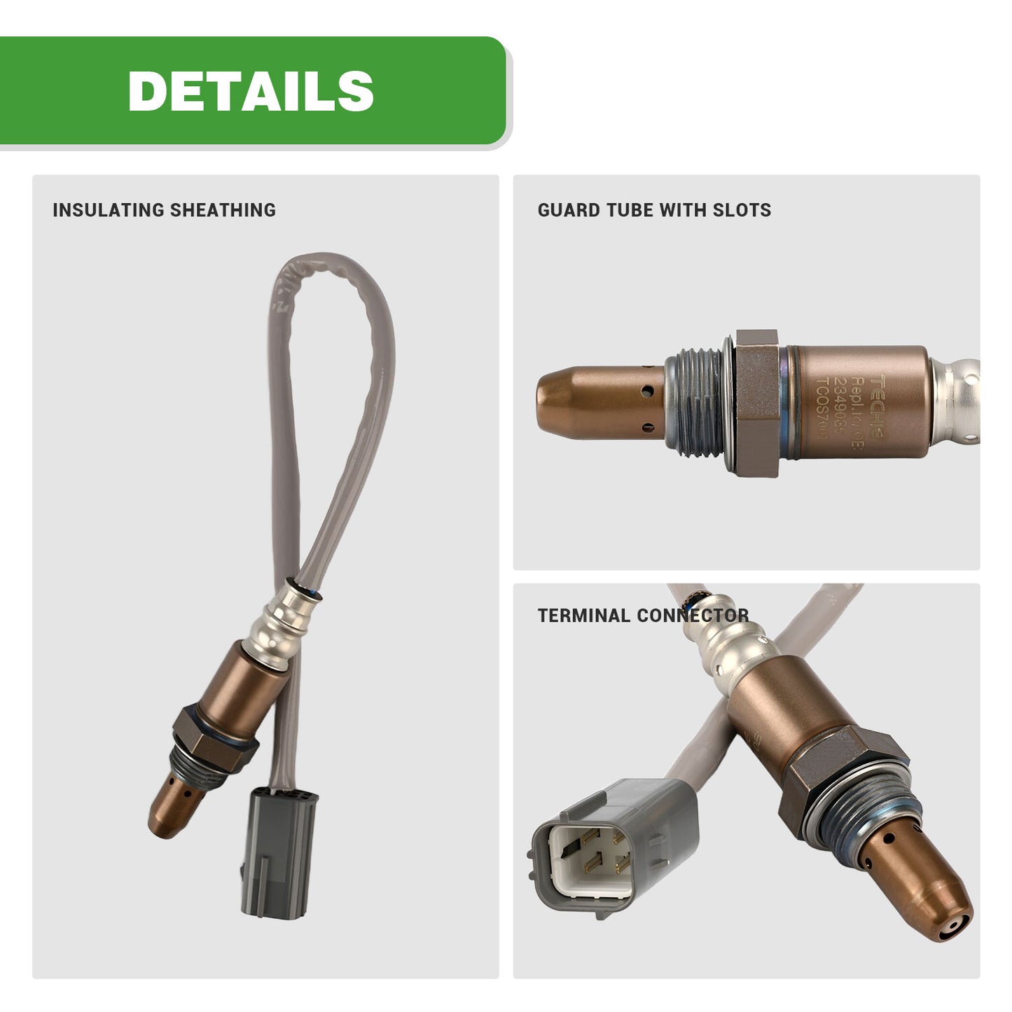 TECHIE O2 Oxygen Sensor 234-9036 Upstream Oxygen Sensor Fit for 2008-2010 Infiniti EX35,2010-2013 Nissan Altima 3.5L,22693JF00A ,234-9096,35064080