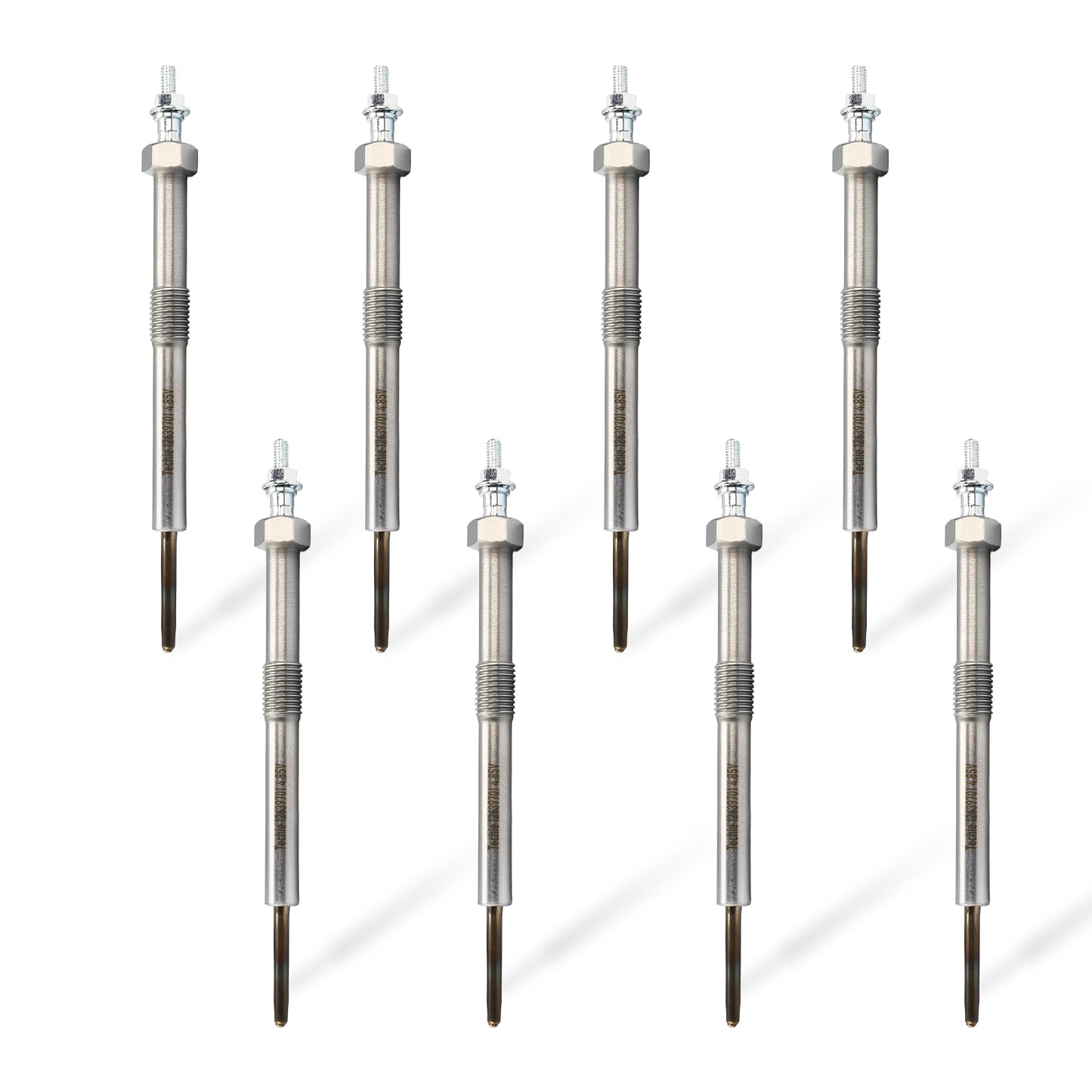 8pcs Techie 12639701 Diesel Glow Plug 9G Compatible with Duramax LLY LML LMM Chevy&GMC LBZ LGH 6.6L,for Express Silverado Savana Sierra 2500 3500 4500 2006-2016