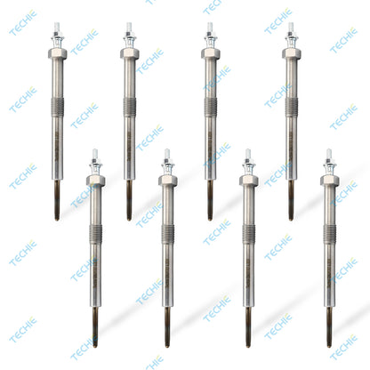 8pcs Techie 12639701 Diesel Glow Plug 9G Compatible with Duramax LLY LML LMM Chevy&GMC LBZ LGH 6.6L,for Express Silverado Savana Sierra 2500 3500 4500 2006-2016